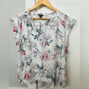 BUFFALO BY DAVID BUTTON BLOUSE; EUC; SIZE LARGE